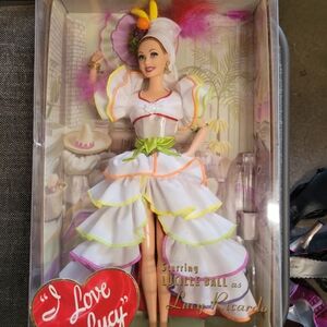 I Love Lucy Barbie Doll in Colorful Dress